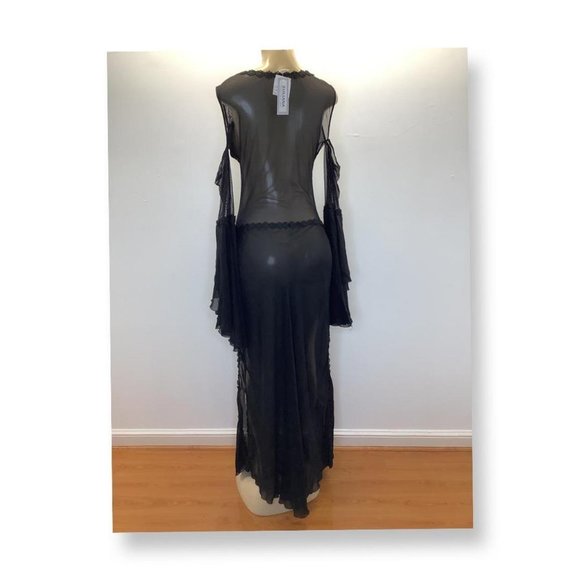 Zuliana Black Sheer Dress - Picture 3 of 7